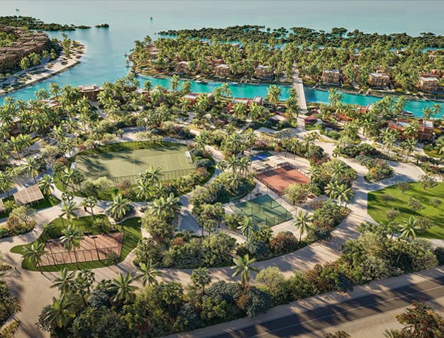 Clubhouse and practice area